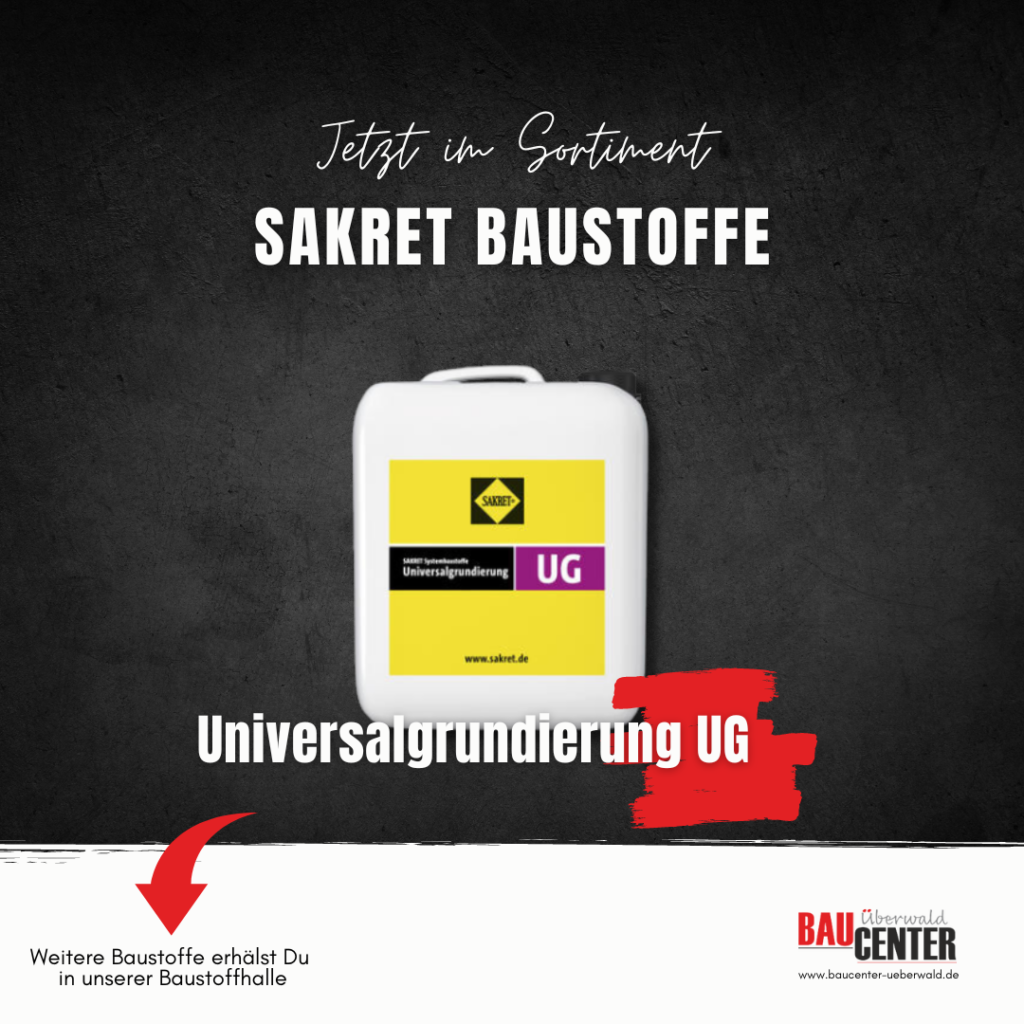 Sakret Baustoffe im Baucenter Überwald